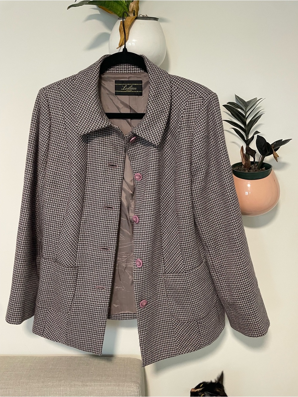 Women's Pink Patterned Jacket